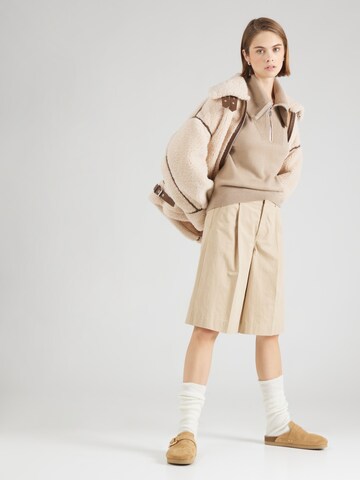 VERO MODA Trui 'VMILISA' in Beige