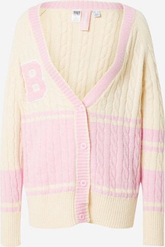 SOMETHINGNEW Knit cardigan 'GWEN' in Beige: front