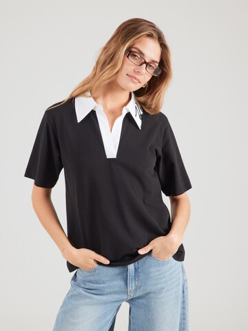 Karl Lagerfeld Μπλουζάκι σε μαύρο: μπροστά