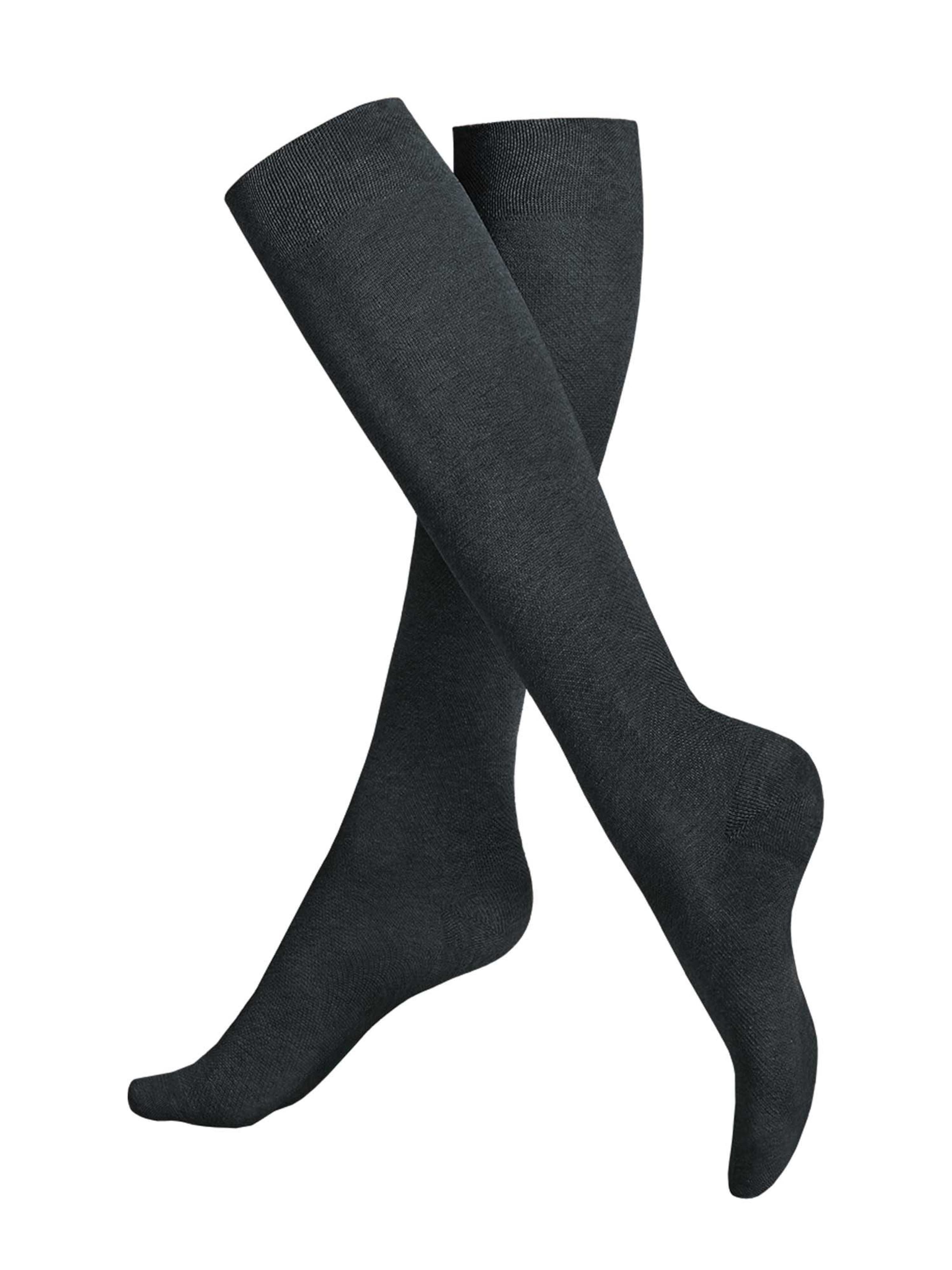 Chaussettes montantes 'Fly&Care®' KUNERT en bleu : devant