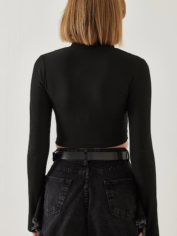 Cardigan Bianco Lucci en noir