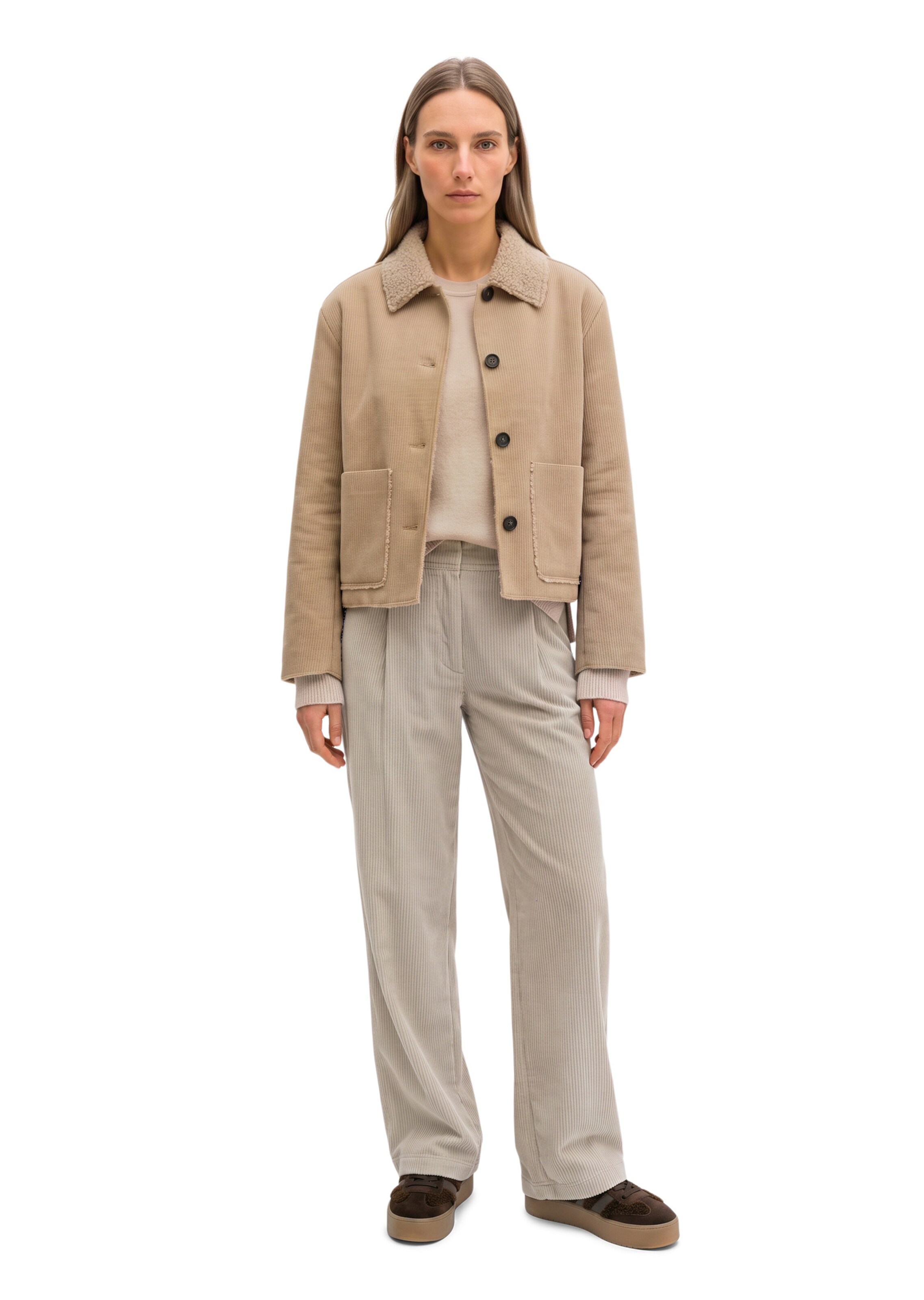 Marc O'Polo Tussenjas in Beige: voorkant