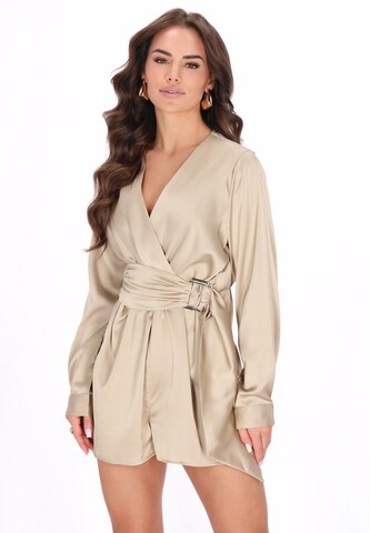 faina Jumpsuit in Beige: front