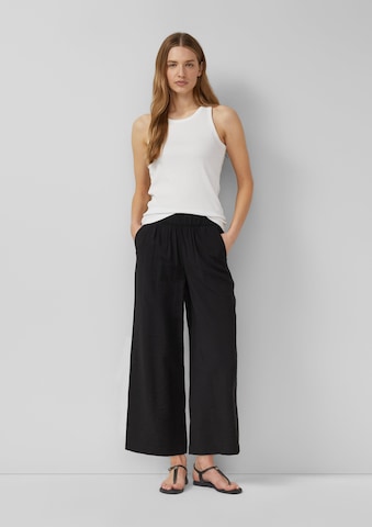s.Oliver Wide leg Trousers in Black