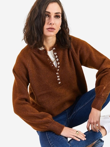 Bianco Lucci Pullover 'Pullover'‌‌‌‌‌‌ in Braun