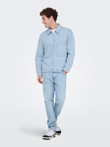 Only & Sons Between-season jacket 'ONSCassel' in Blue