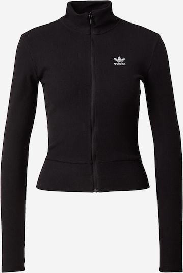 Kardiganas 'ESS' iš ADIDAS ORIGINALS, spalva – juoda / balta, Prekių apžvalga