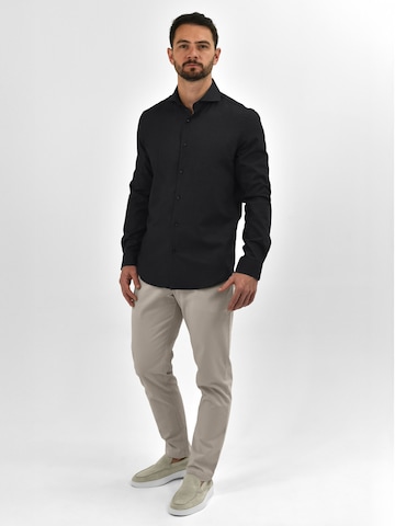 Vercate - Ajuste estrecho Camisa de negocios 'No. 28' en gris