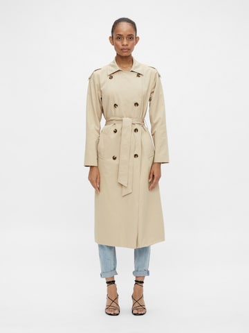 OBJECT Between-Seasons Coat 'Clara' in Beige: front