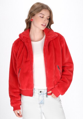 MYMO Tussenjas in Rood: voorkant