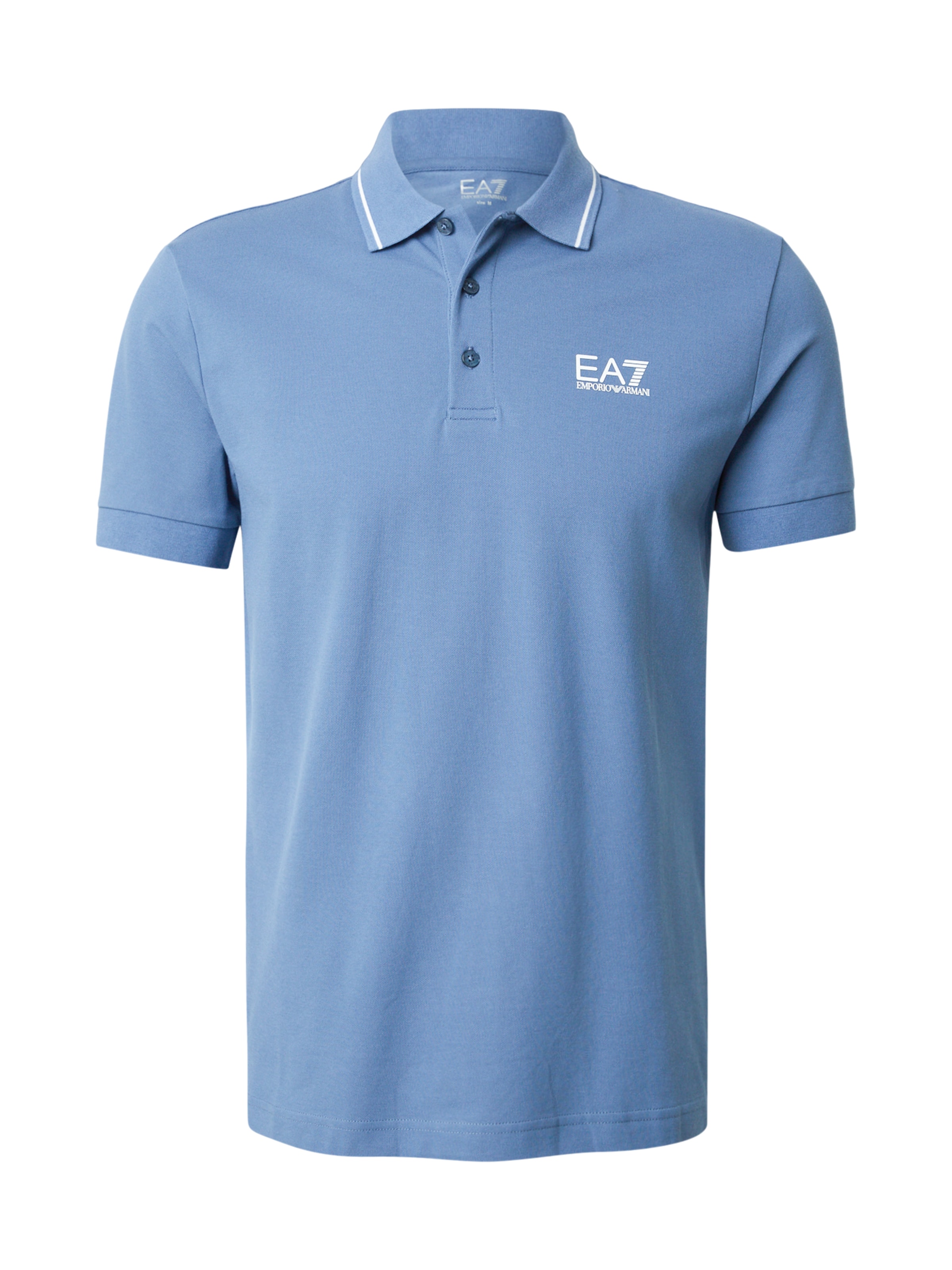 EA7 Emporio Armani Camiseta en azul real / blanco, Vista del producto
