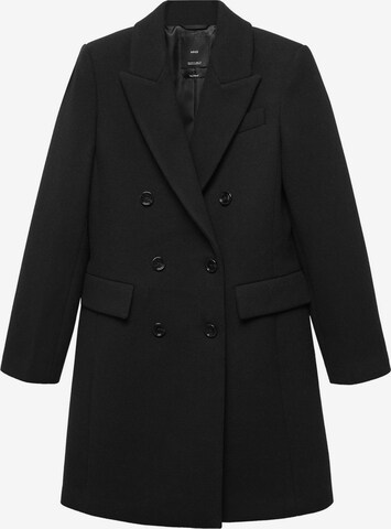 MANGO Between-Seasons Coat 'Dali' in Black: front