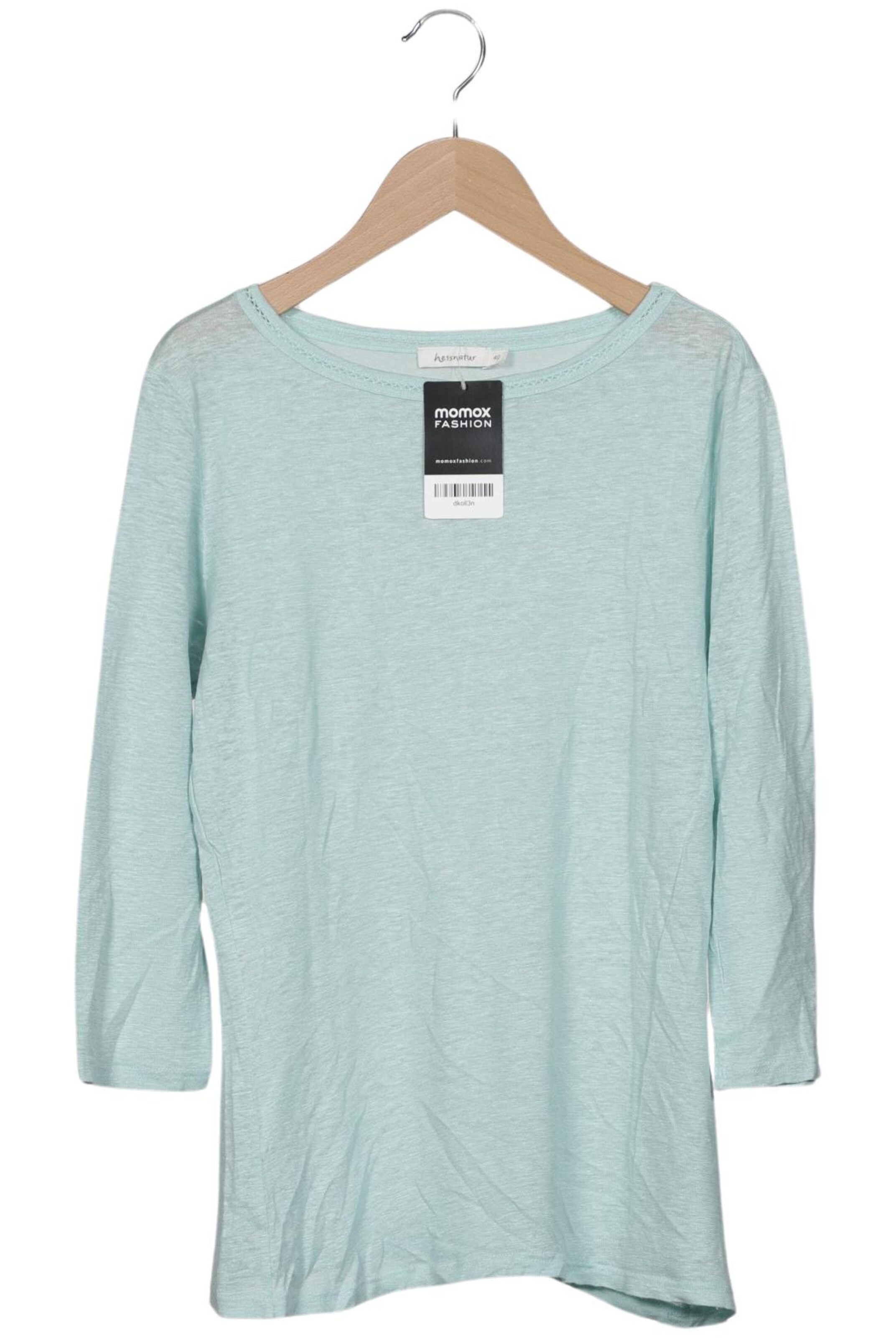 hessnatur Top & Shirt in L in Green: front
