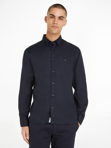 Coupe regular Chemise 'CORE FLEX' TOMMY HILFIGER en bleu : devant