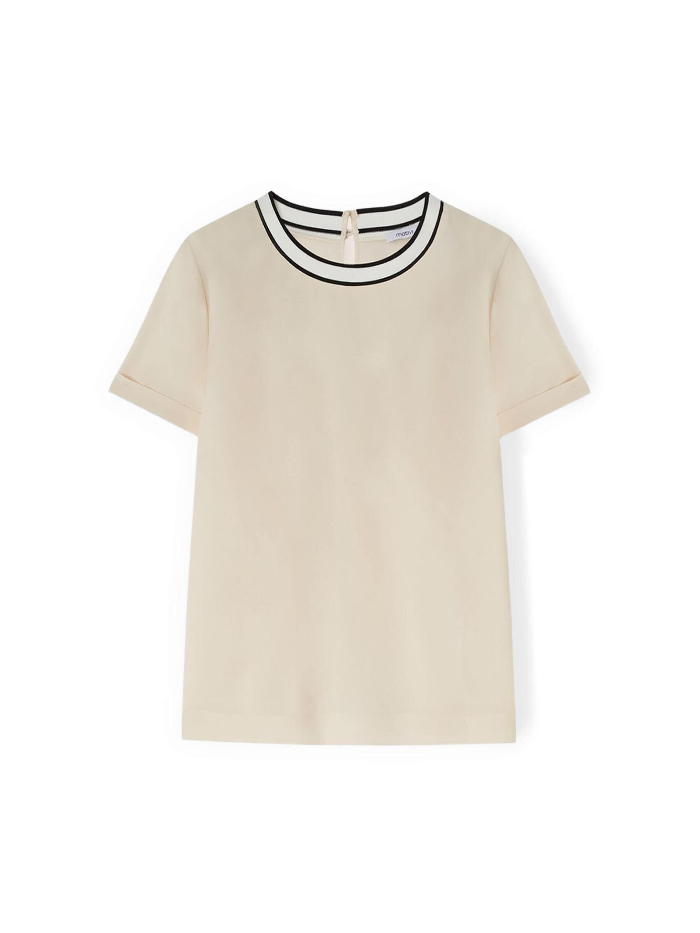MOTIVI Shirt in Beige: voorkant
