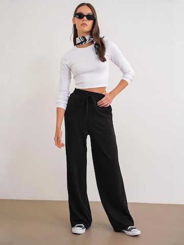 Wide Leg Pantalon MixRay en noir
