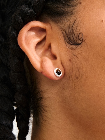 Boucles d'oreilles 'Between' Pilgrim en argent : devant