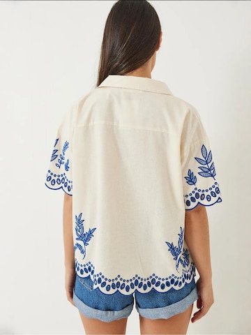 Bianco Lucci Bluse in Weiß