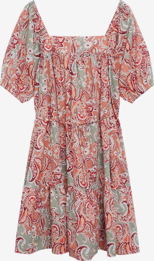 Rochie 'ALMOND' MANGO pe verde mentă / corai / roşu închis / alb, Vizualizare produs
