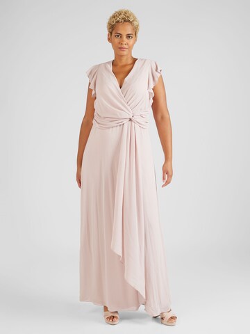 TFNC Plus Βραδινό φόρεμα σε ροζ: μπροστά