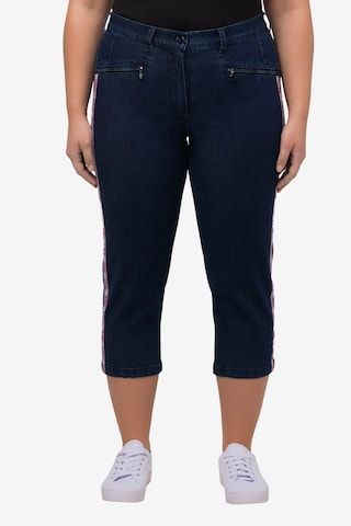 Ulla Popken Regular Broek in Blauw: voorkant