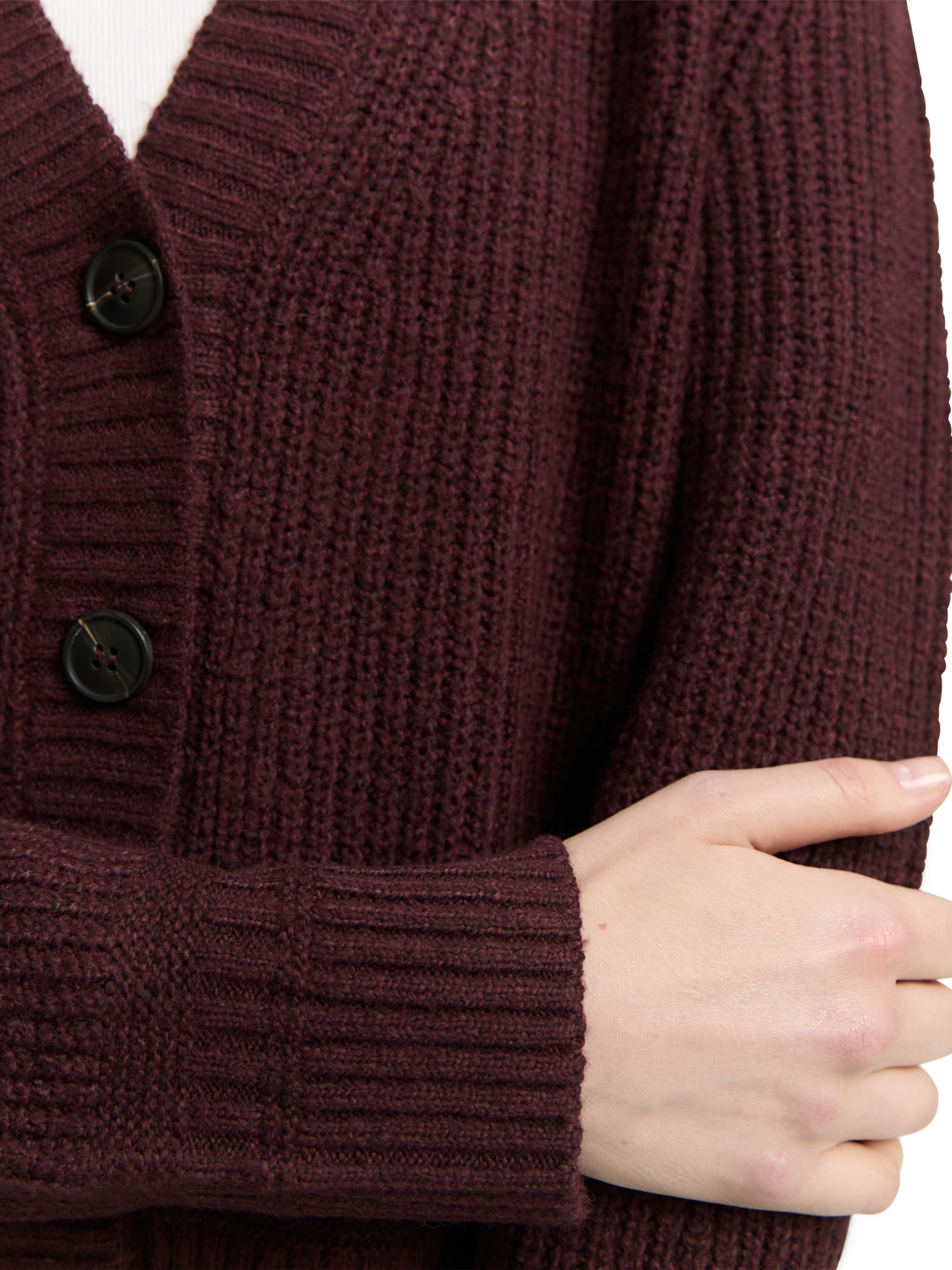 Cardigan TOM TAILOR en rouge