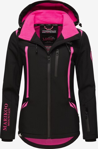 MARIKOO Outdoorjacke in Schwarz: predná strana