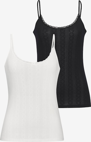 VIVANCE - Top de malha em preto: frente