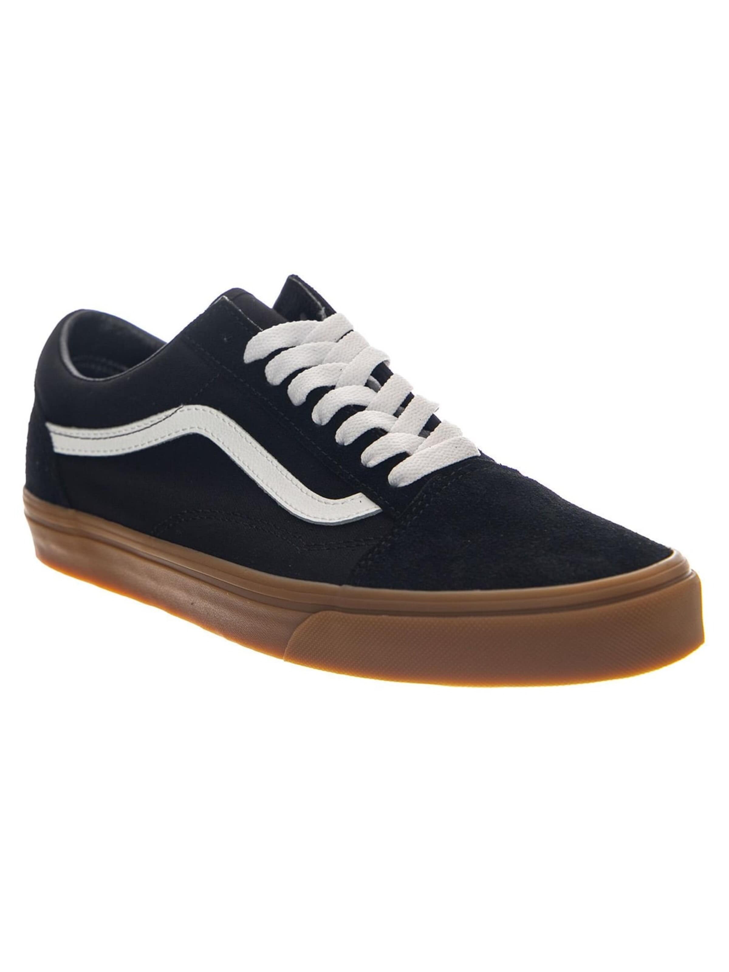 VANS Sporty snøresko 'Old Skool Black / Gum' i sort