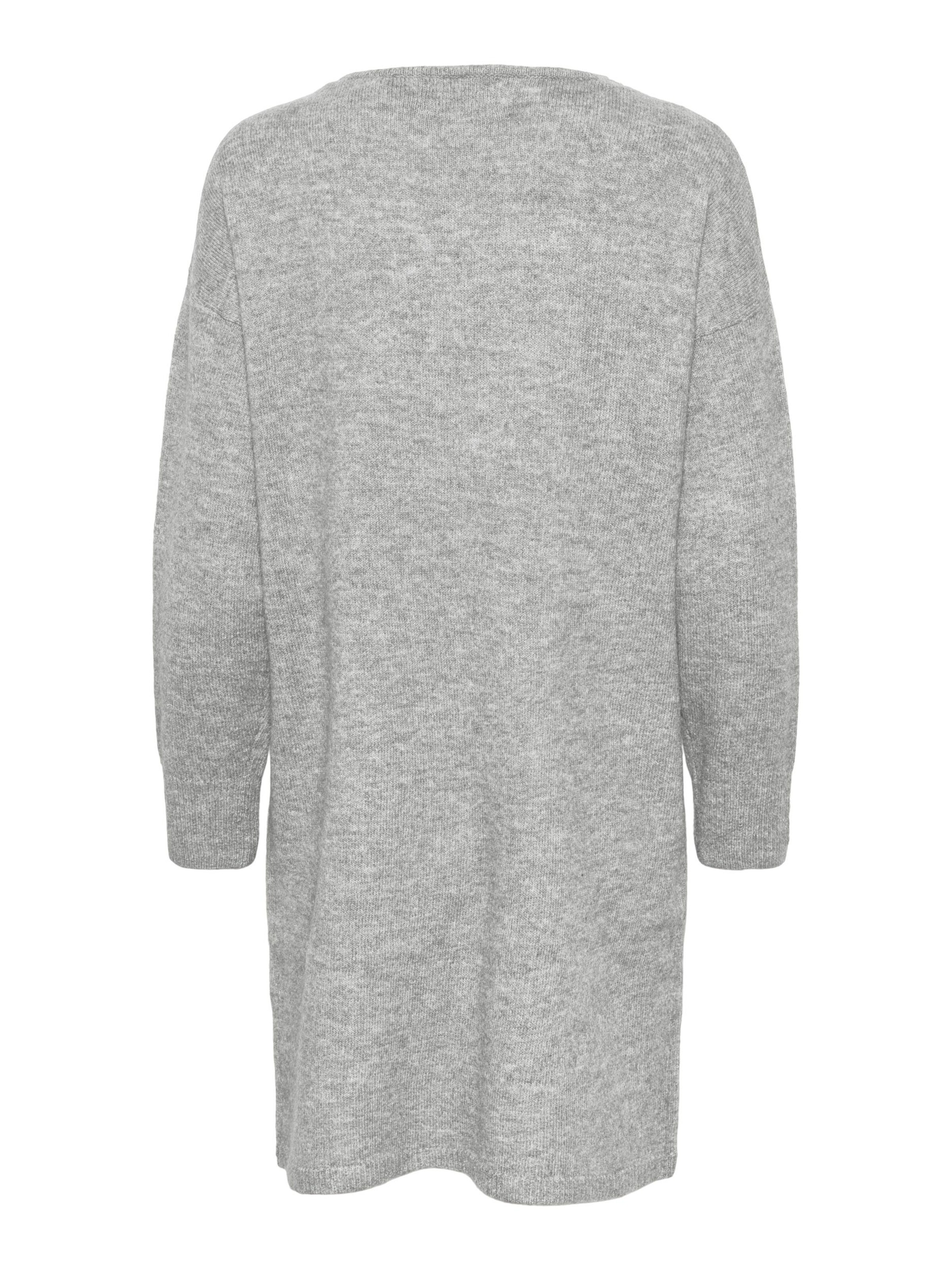 PIECES Strikkjole 'JULIANA' i grå