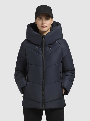 khujo Winterjacke 'Aless' in Blau: Vorderseite
