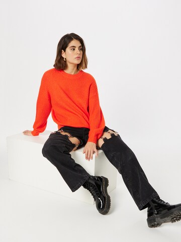 PIECES Sweater in Orange