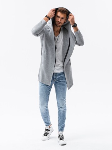 Ombre Sweatjacke 'B668' in Grau