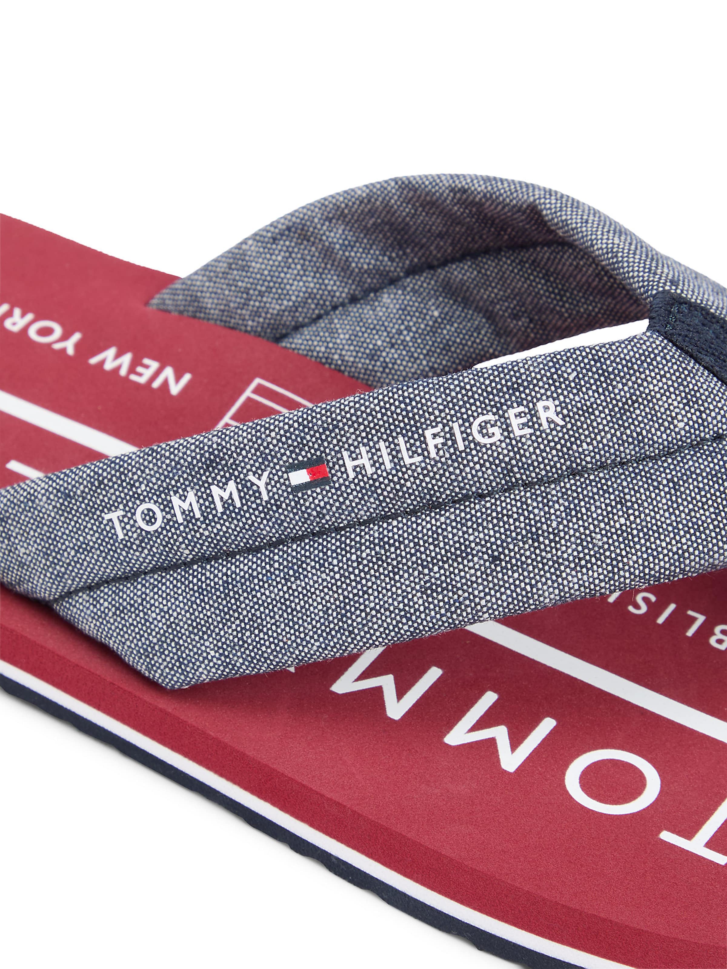 TOMMY HILFIGER T-bar sandals in Blue