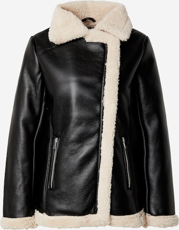 Veste d’hiver 'Longline Borg Aviator' Dorothy Perkins en noir : devant