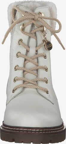 REMONTE Lace-Up Ankle Boots 'D0B74' in Beige