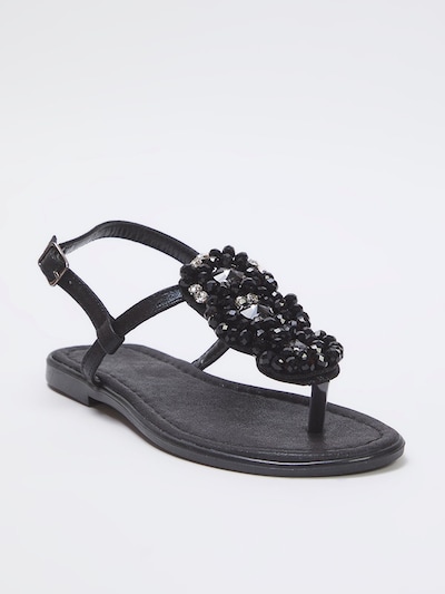 Trendyol T-Bar Sandals in Black, Item view