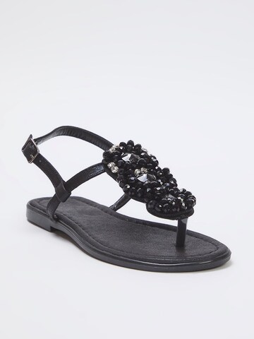 Infradito di Trendyol in nero: frontale