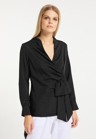 RISA Blouse in Zwart: voorkant