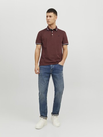 JACK & JONES Poloshirt 'Paulos' in Rot