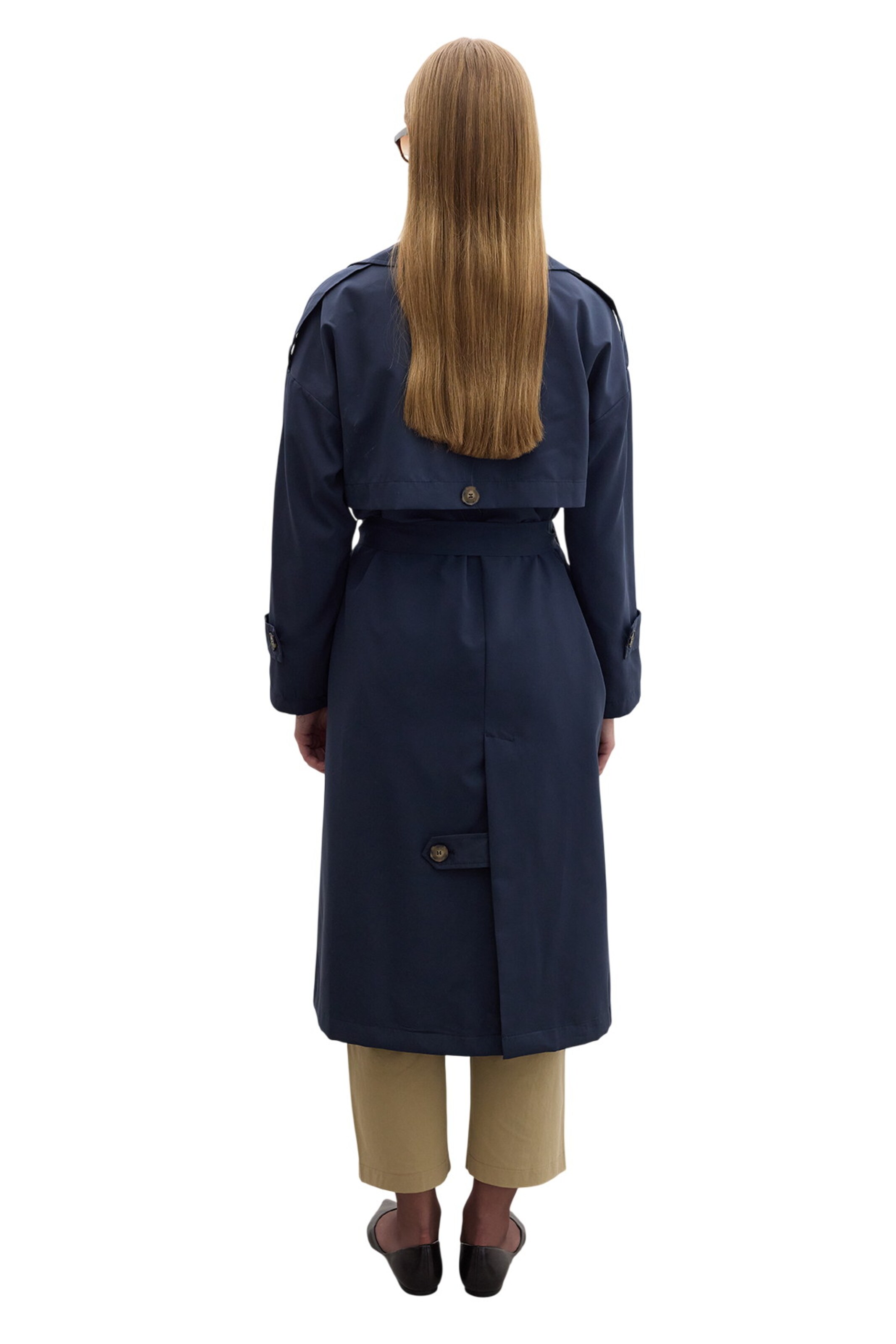 MANUKA Between-Seasons Coat in Blue