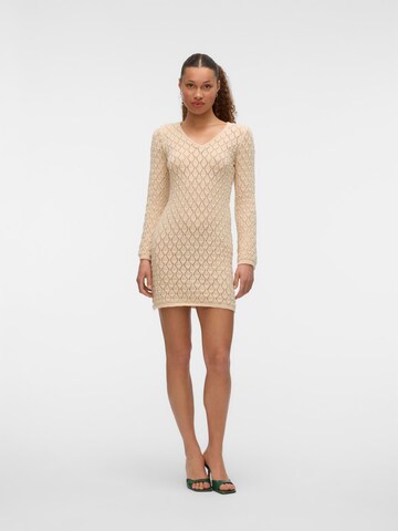 VERO MODA Gebreide jurk 'VMRani' in Beige