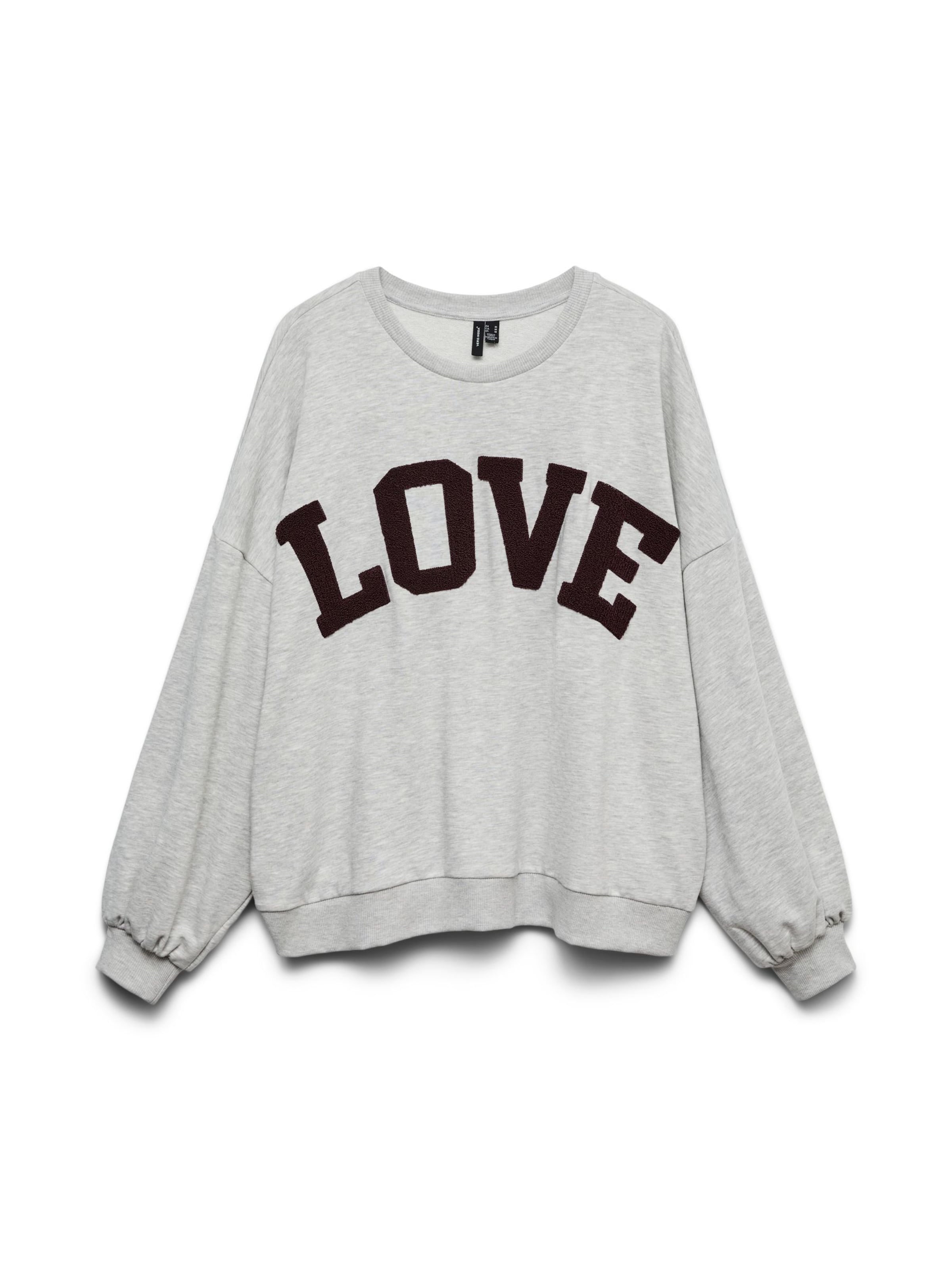 VERO MODA Sweatshirt 'VMCiao Bella' in Grijs: voorkant
