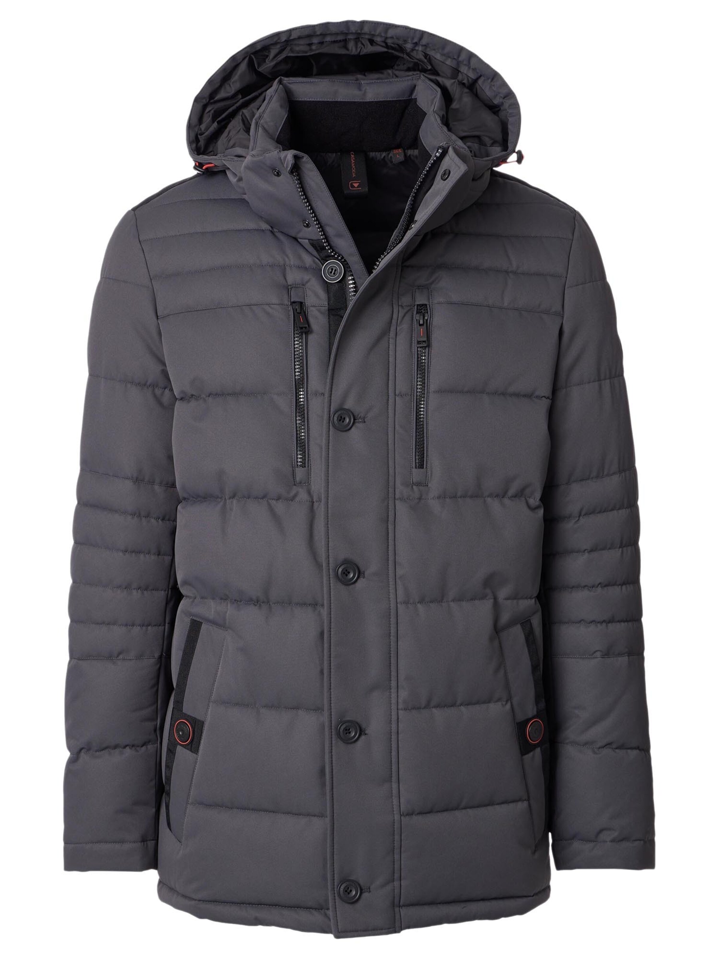 CASAMODA Between-Season Jacket 'Basic' in Grey: front