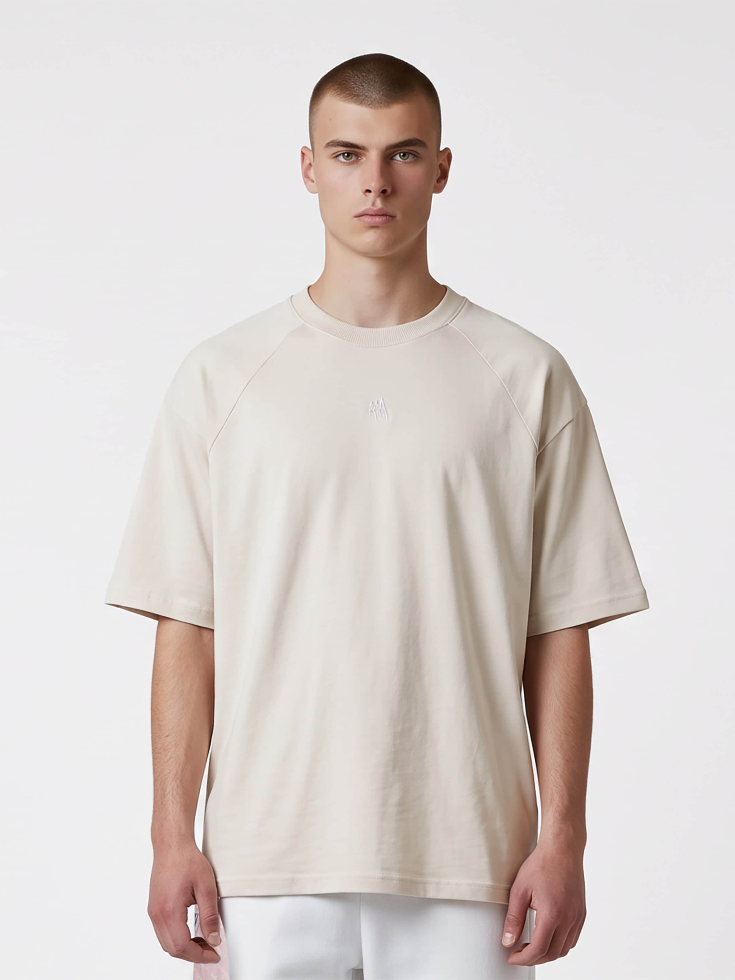 Alessandro Magno Shirt 'CHAPTER 8' in Beige: front