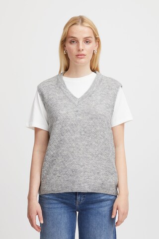 Pullover 'Kamara' di ICHI in grigio: frontale