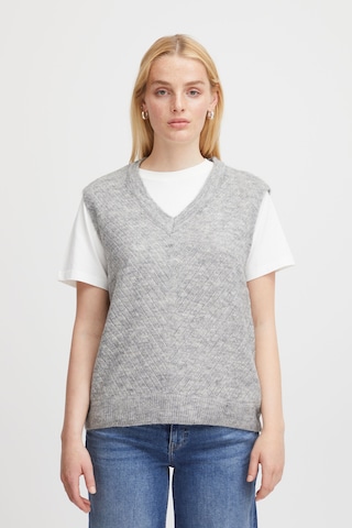 ICHI Sweater 'Kamara' in Grey: front