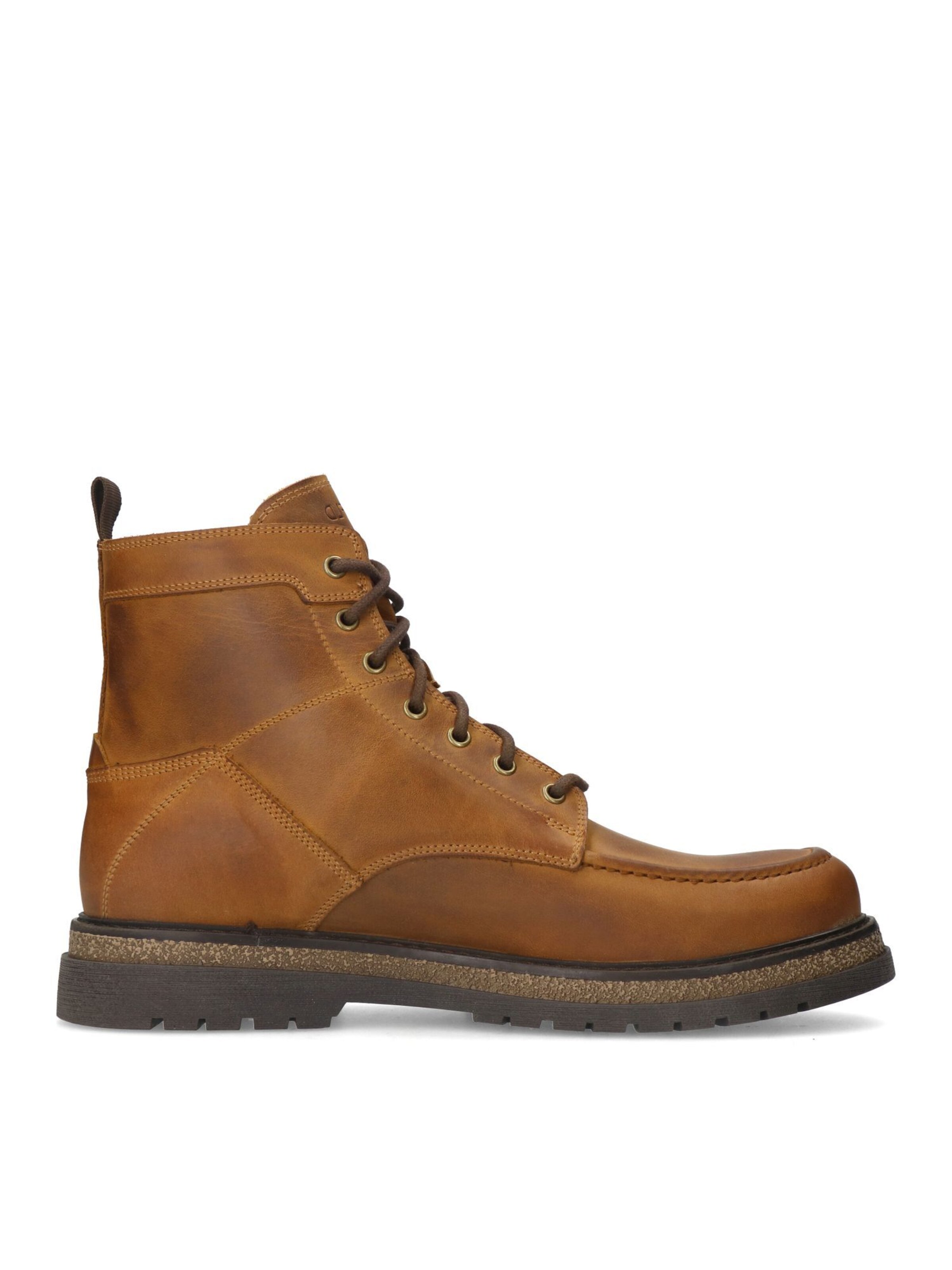 MANFIELD Lace-Up Boots in Brown