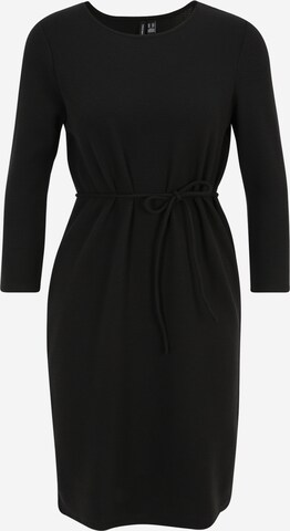 Vero Moda Tall Плетена рокля 'CINA' в черно: отпред