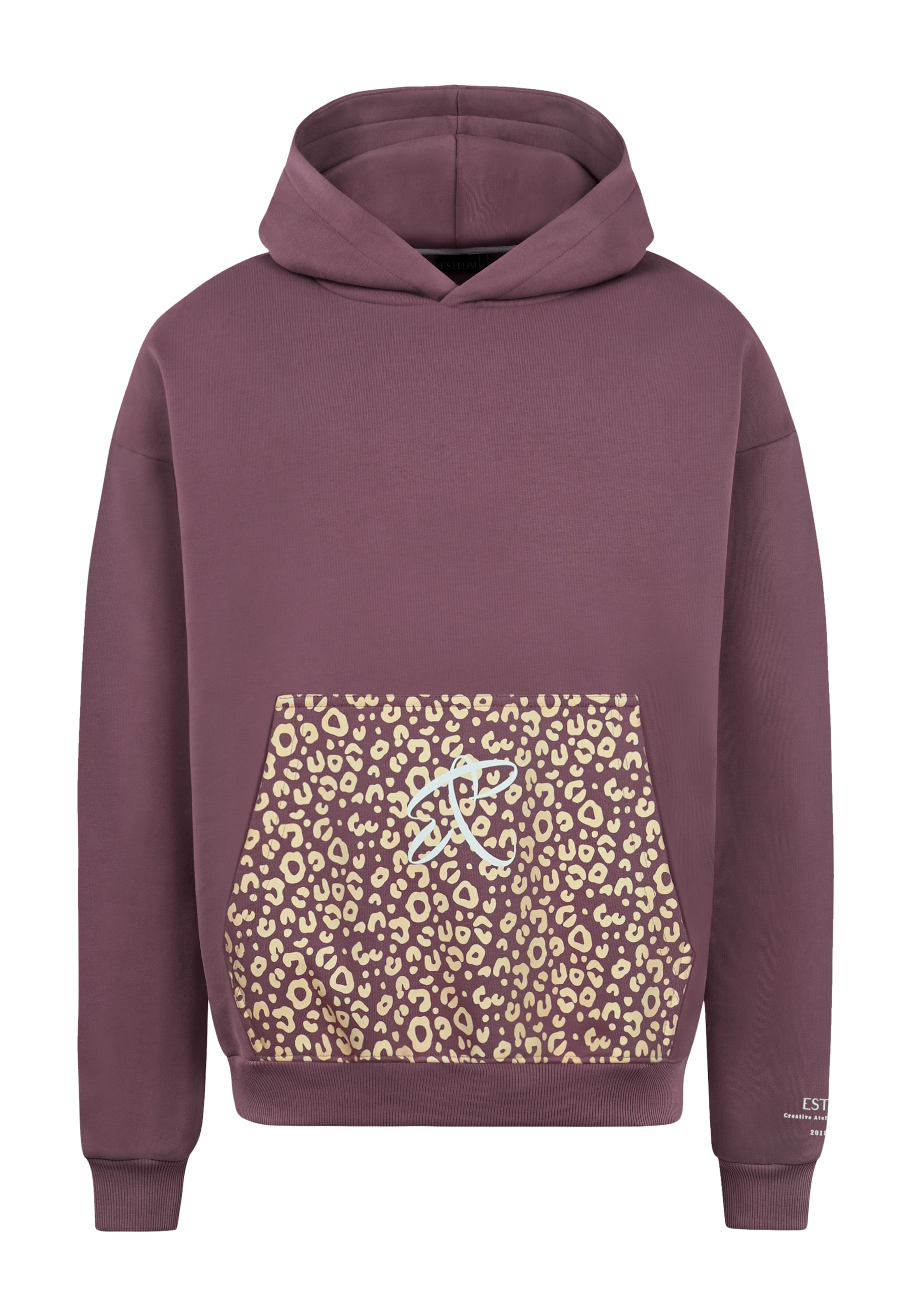 ESTEEM Sweatshirt ' Leo Aesthetics ' in Roze: voorkant